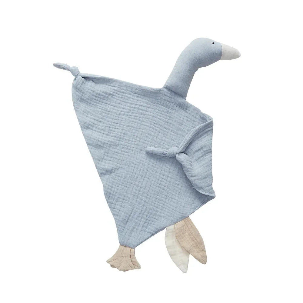 Baby Soother Appease Towel Bib Soft Animal Goose Doll Teether Infants Comfort Sleeping Nursing Cuddling Blanket Toys