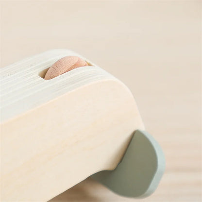 Baby Wooden Montessori Toys Beech Wooden Plane Blocks Teether Glass Marbles Educational Toys Child Teethering Play Gym Baby Gift