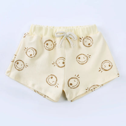 100% Cotton Kids Clothes Sets for 1-8 Years Boys Girls Suit Full Print Soft Top+Shorts Baby Outfit Sets for Children Clothing