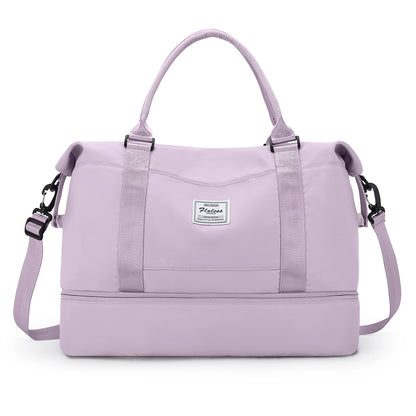Weekender Bags for Women,Personal Item Travel Bag with Shoes Compartment,Overnight Travel Duffel Bag with Toiletry Bag