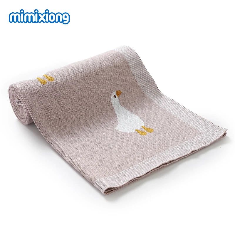 Baby Blankets Quilts 90*70cm Knitted Newborn Boys Girls Stroller Basket Swaddle Wrap Sleeping Sack Infant Cotton Bedding Covers