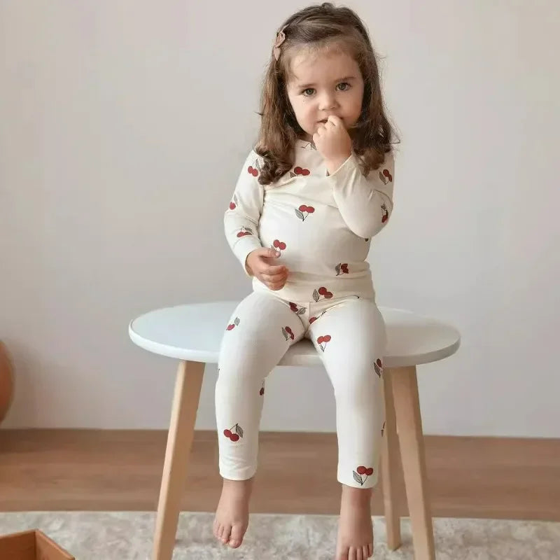 1-6Years Toddler Kid Baby Boy Girl Clothes Set Cotton Infant Homewear Casual Top Pant Suit Childrens 2pcs Pajamas Set Outfit