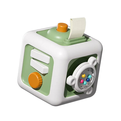 6 in 1 Busy Cube Sensory Toy Montessori Toys for 1 2 3 Year Old Boys Girls Learning Fine Motor Skill  Busy Board Baby Travel Toy