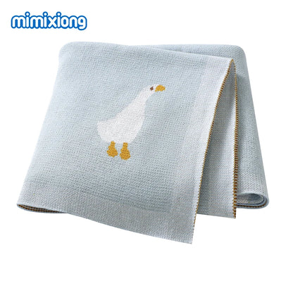 Baby Blankets Quilts 90*70cm Knitted Newborn Boys Girls Stroller Basket Swaddle Wrap Sleeping Sack Infant Cotton Bedding Covers