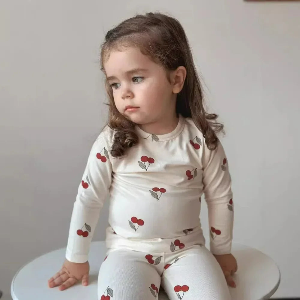 1-6Years Toddler Kid Baby Boy Girl Clothes Set Cotton Infant Homewear Casual Top Pant Suit Childrens 2pcs Pajamas Set Outfit