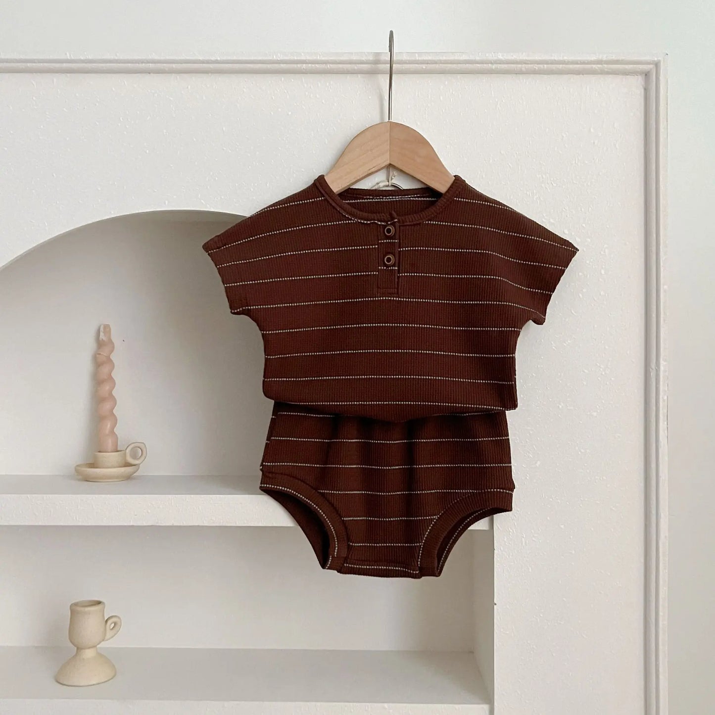 Summer Kids Baby Boys Girls Short Sleeve Stripe T-shirt + Shorts Clothing Sets Infant Baby Girls Boys Children's Clothes Suit