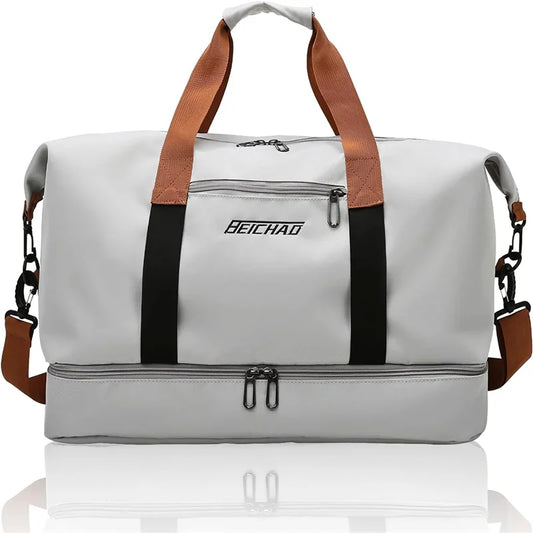 Fashion Travel Bags For Women Large Capacity Men's Sports bag Waterproof Weekend Sac Voyage Female Messenger Bag Dry And Wet