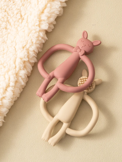 Color Kids 1PCS Silicone Teether Toys Baby Nursing Teether Gifts Newborn Cartoon Rabbit Teether Toys Teething Infant Chewing Toy