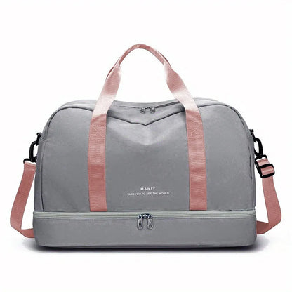 Fashion Travel Bags For Women Large Capacity Men's Sports bag Waterproof Weekend Sac Voyage Female Messenger Bag Dry And Wet