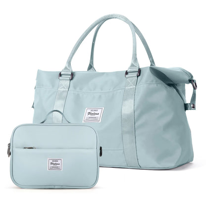 Weekender Bag for Women Travel Tote Bag Gym Duffel Bag with Toiletry Bag Overnight Bag with Wet Pocket for Labor and Delivery