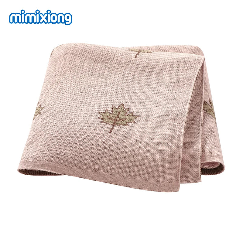 Baby Blankets Quilts 90*70cm Knitted Newborn Boys Girls Stroller Basket Swaddle Wrap Sleeping Sack Infant Cotton Bedding Covers