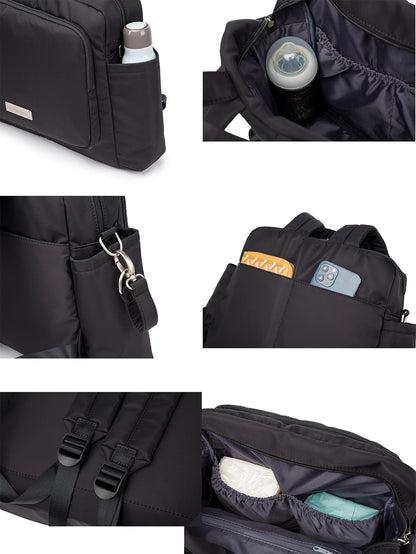 Fashion New Mommy Dipaer Backpack Large Capacity Multi-functional Waterproof Diaper Bag for Quick Outing Travelling Nappy Bag
