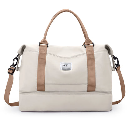 Weekender Bags for Women,Personal Item Travel Bag with Shoes Compartment,Overnight Travel Duffel Bag with Toiletry Bag
