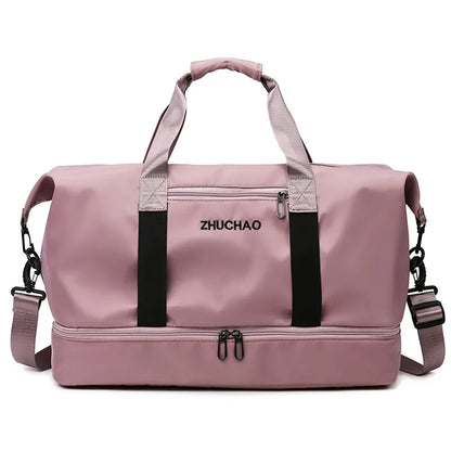 Fashion Travel Bags For Women Large Capacity Men's Sports bag Waterproof Weekend Sac Voyage Female Messenger Bag Dry And Wet