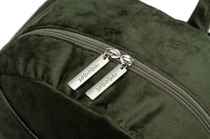 Velvet Diaper Backpack: Large Capacity Nappy Bag for Mom with Pacifier Case and Multi-functionality
