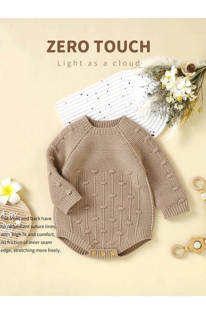 Autumn Baby Bodysuits Long Sleeve Newborn Infant Kids Boys Girls Solid Onesie Coveralls Winter Solid Toddler Kids Outfit Clothes