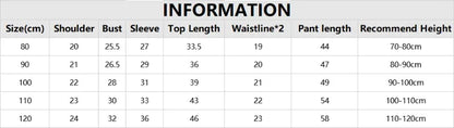1-6Years Toddler Kid Baby Boy Girl Clothes Set Cotton Infant Homewear Casual Top Pant Suit Childrens 2pcs Pajamas Set Outfit
