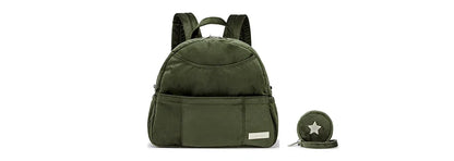 Velvet Diaper Backpack: Large Capacity Nappy Bag for Mom with Pacifier Case and Multi-functionality