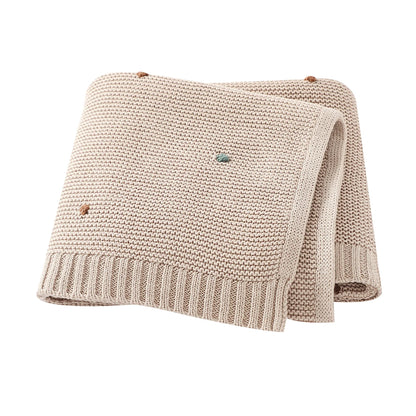 Baby Blankets 90*70cm Knitted Newborn Infant Kids Boys Girls Ultra-Soft Cotton Muslin Swaddle Wrap Stuff Toddler Comforter Sheet