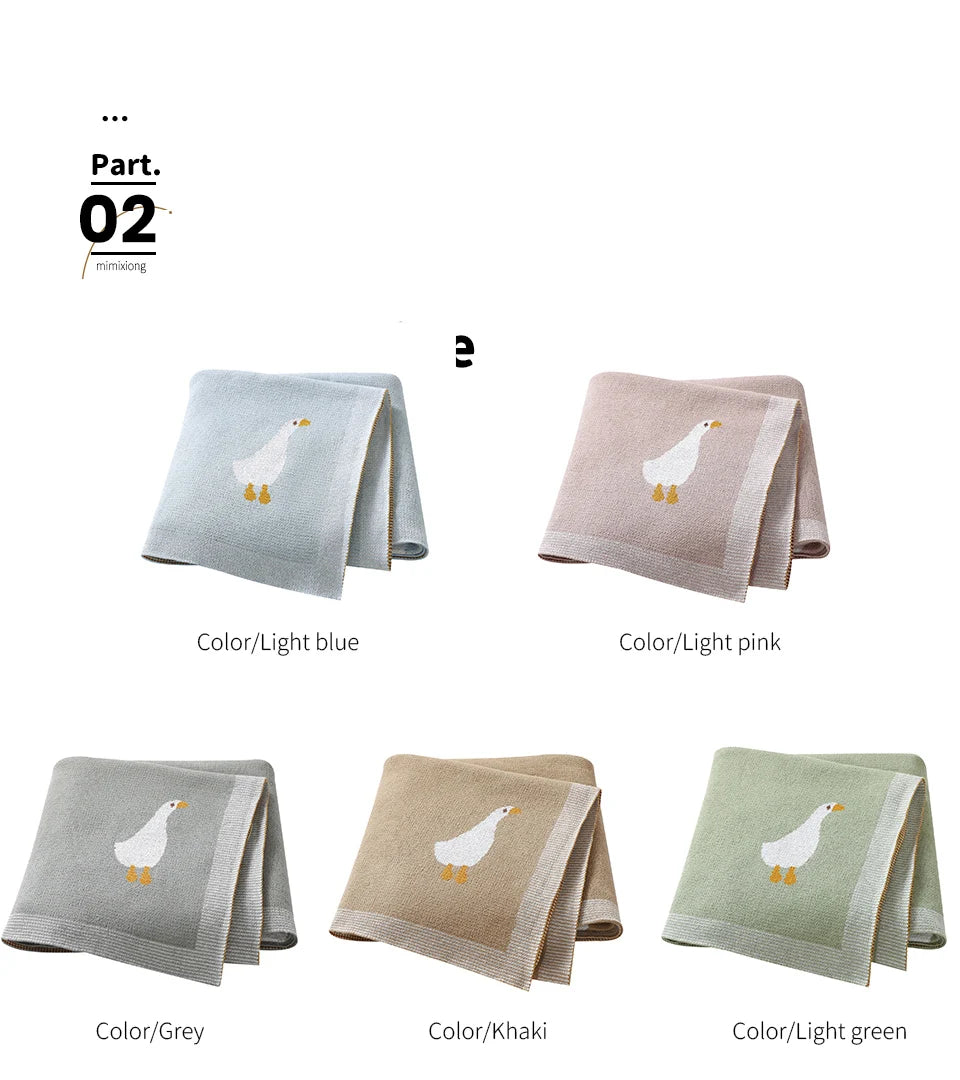 Baby Blankets Quilts 90*70cm Knitted Newborn Boys Girls Stroller Basket Swaddle Wrap Sleeping Sack Infant Cotton Bedding Covers