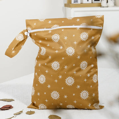 Recycled Fabric Wet Dry Bag For Beach,Gym,Pool, Waterproof Diaper Bag, Reusable Storage Pouch For Swimsuits