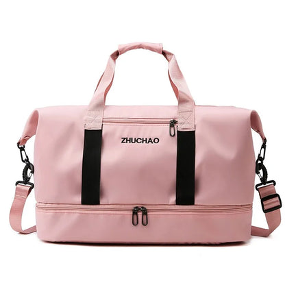 Fashion Travel Bags For Women Large Capacity Men's Sports bag Waterproof Weekend Sac Voyage Female Messenger Bag Dry And Wet