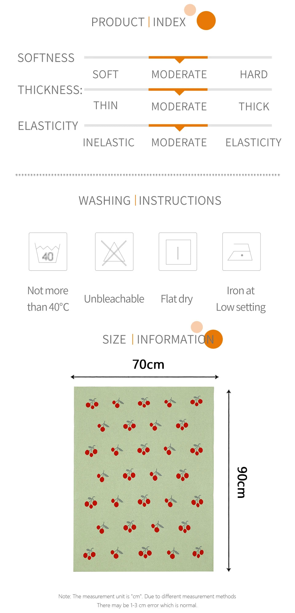 Cute Cherry Print Infant Throws Shawls Skin-friendly Muslin Baby Boys & Girls Swaddle Blankets 0-24 Months Baby Security Blanket
