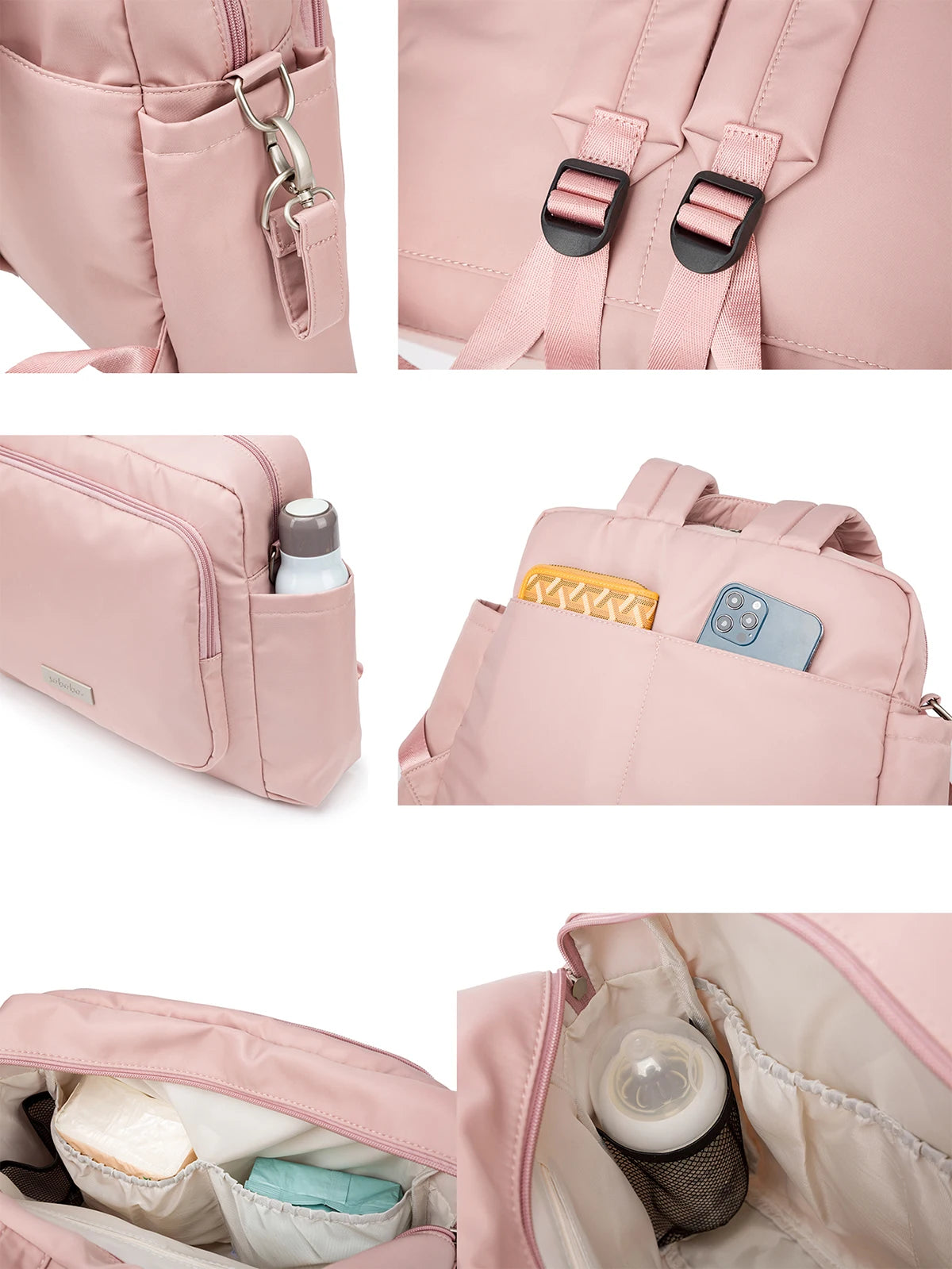 Fashion New Mommy Dipaer Backpack Large Capacity Multi-functional Waterproof Diaper Bag for Quick Outing Travelling Nappy Bag