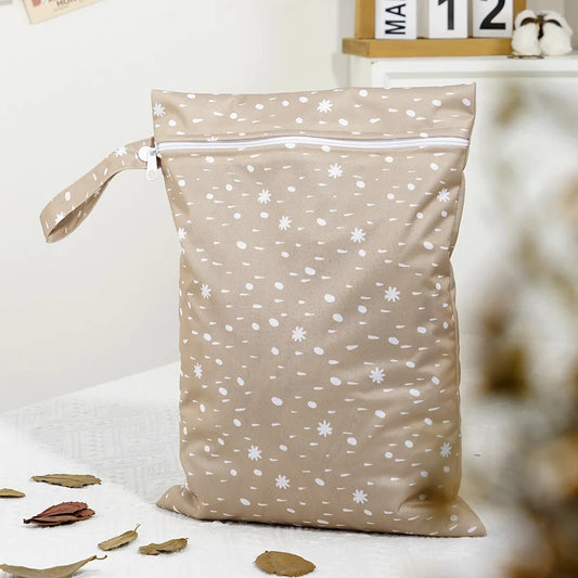 Recycled Fabric Wet Dry Bag For Beach,Gym,Pool, Waterproof Diaper Bag, Reusable Storage Pouch For Swimsuits