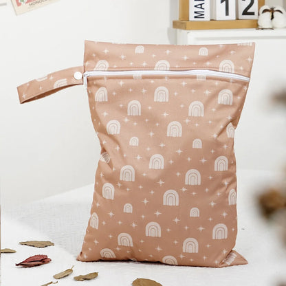 Recycled Fabric Wet Dry Bag For Beach,Gym,Pool, Waterproof Diaper Bag, Reusable Storage Pouch For Swimsuits