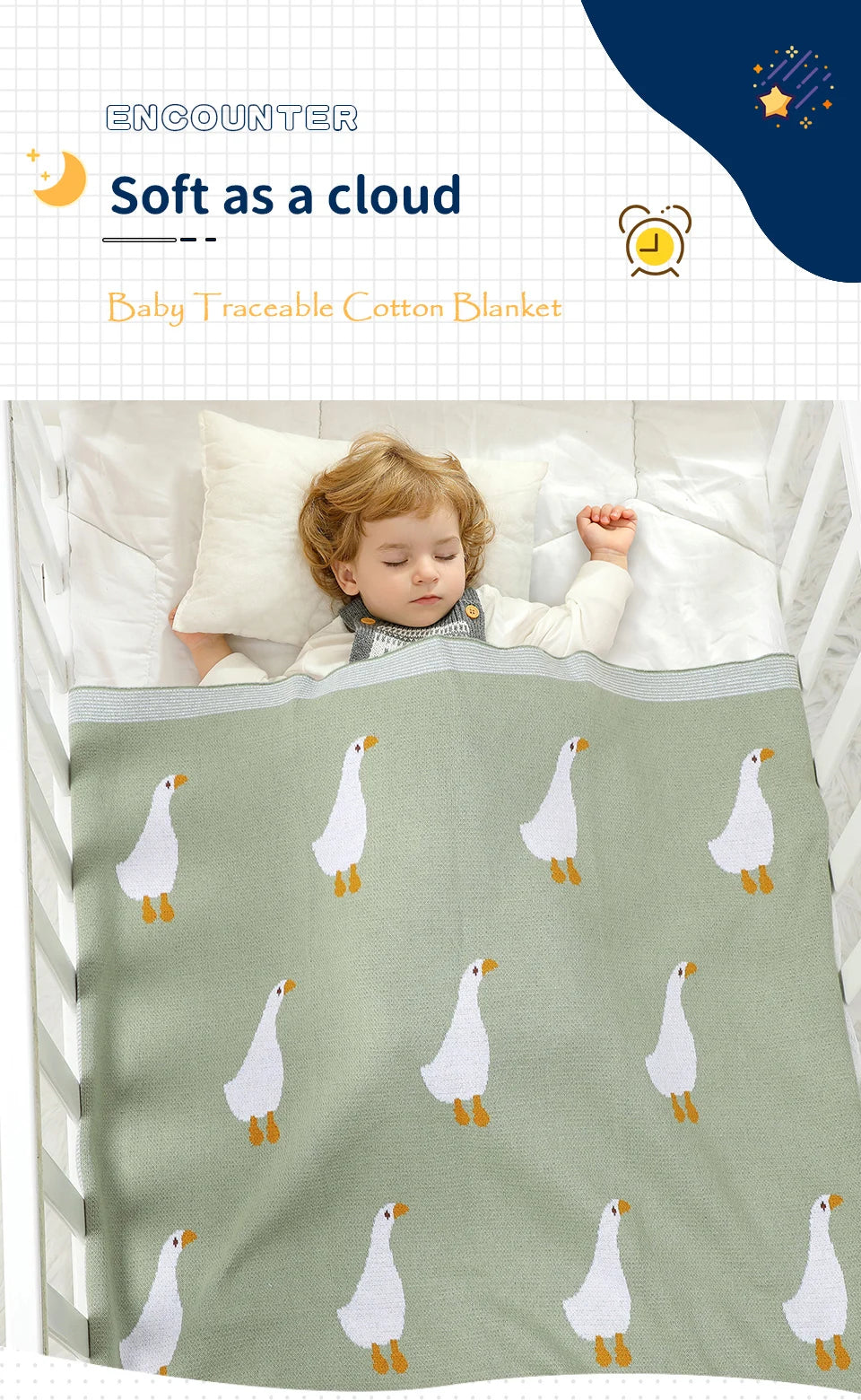 Baby Blankets Quilts 90*70cm Knitted Newborn Boys Girls Stroller Basket Swaddle Wrap Sleeping Sack Infant Cotton Bedding Covers