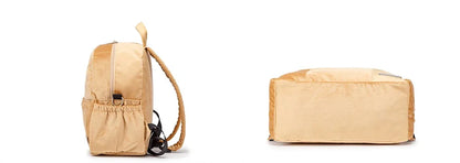 Velvet Diaper Backpack: Large Capacity Nappy Bag for Mom with Pacifier Case and Multi-functionality