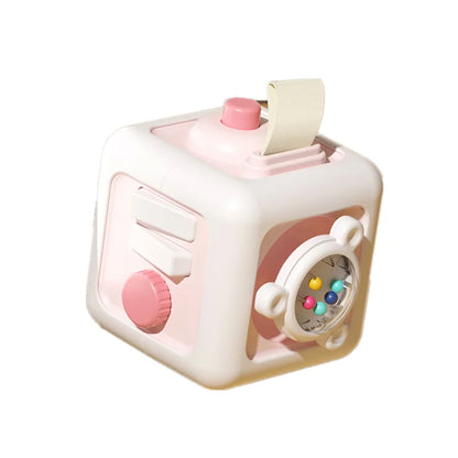 6 in 1 Busy Cube Sensory Toy Montessori Toys for 1 2 3 Year Old Boys Girls Learning Fine Motor Skill  Busy Board Baby Travel Toy