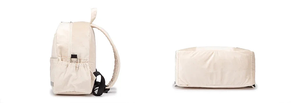 Velvet Diaper Backpack: Large Capacity Nappy Bag for Mom with Pacifier Case and Multi-functionality