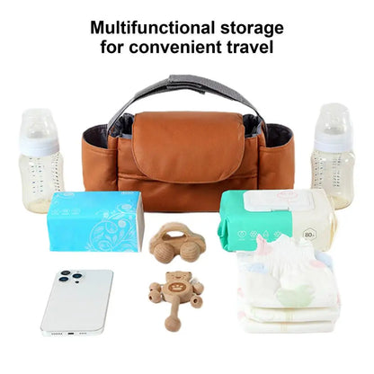 Stroller Organizing Bag Large Capacity Adjustable Straps Stroller Bags Nursing Products