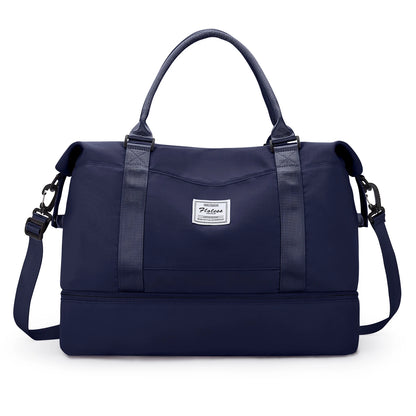 Weekender Bags for Women,Personal Item Travel Bag with Shoes Compartment,Overnight Travel Duffel Bag with Toiletry Bag