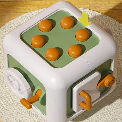 6 in 1 Busy Cube Sensory Toy Montessori Toys for 1 2 3 Year Old Boys Girls Learning Fine Motor Skill  Busy Board Baby Travel Toy