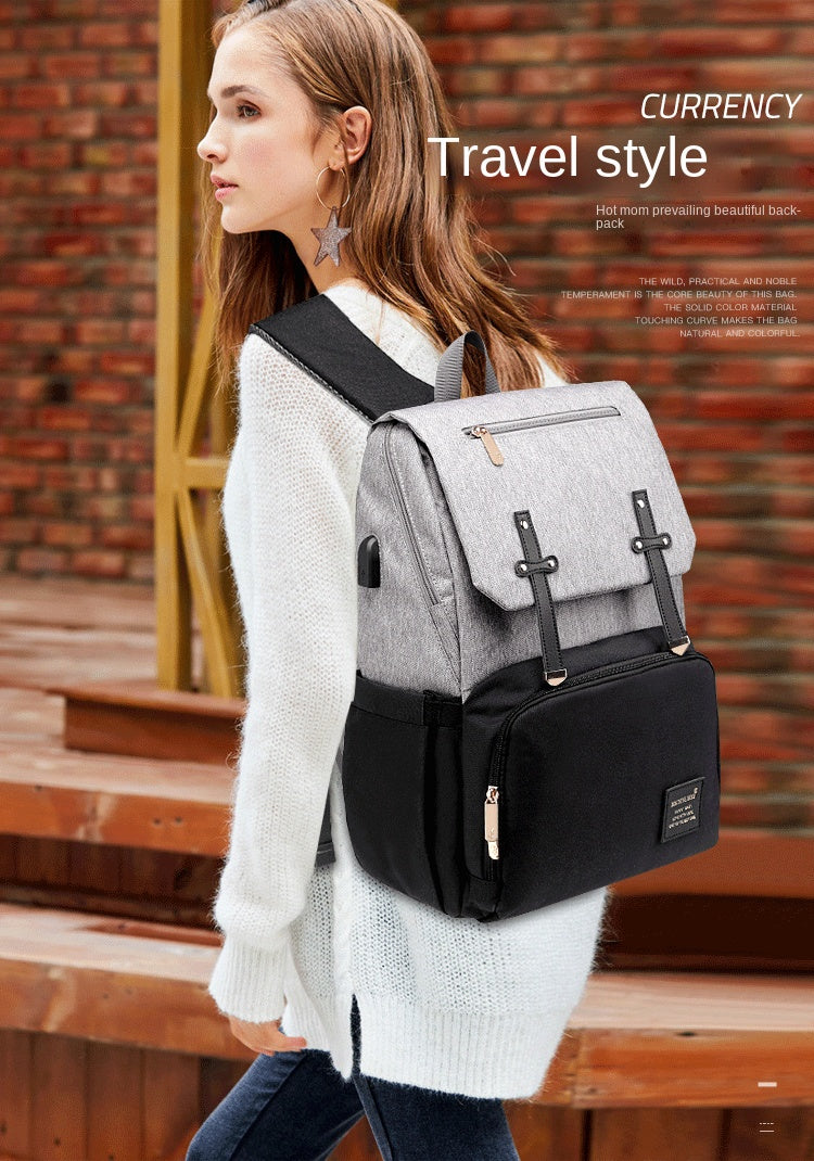 Baby Diaper Bag Backpack Multifunctional Diaper Bag Organizer with Thermal Milk Bottle Bag Baby Bags for Mom