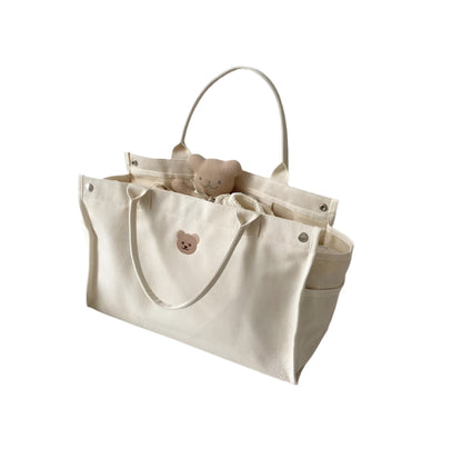 Canvas Mommy Bag Baby Nappy Bags for Newborn Diaper Organizer Pouch Babies Accessories Stroller Tote Bag Mom Handbags