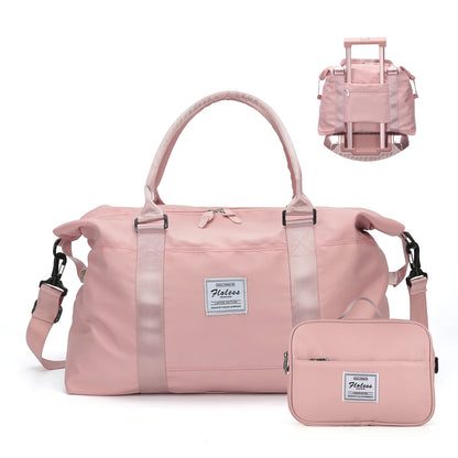 Weekender Bag for Women Travel Tote Bag Gym Duffel Bag with Toiletry Bag Overnight Bag with Wet Pocket for Labor and Delivery