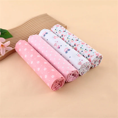 4Pcs Neutral Baby Swaddle Blanket Set, Simple Design