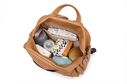 Soboba Diaper Backpack with Pacifier Case Waterproof Large Capacity Diaper Bag for Mom Multi-function Nappy Bags for Travelling
