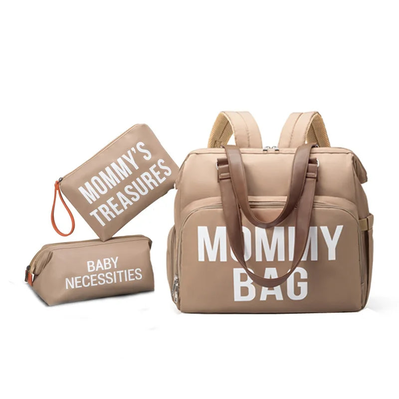 3pcs/set Mom Bag Large Capacity Diaper Bag Handbag Backpack for Father Baby Nappy Bag Maternity Bags Dad Backpack