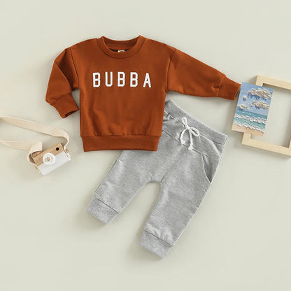 Newborn Baby 2-Piece Winter Set Cozy Hooded Sweater Elastic Waist Pants for Boys and Girls Cute Animal Print