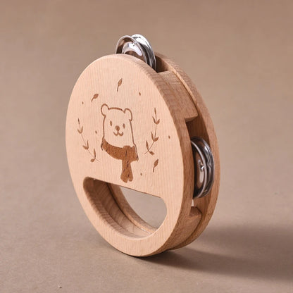 Kids Wooden Montessori Toys Musical Instruments Rattle Bell Drum Xylophone Percussion for Baby Early Educational Instruments Toy