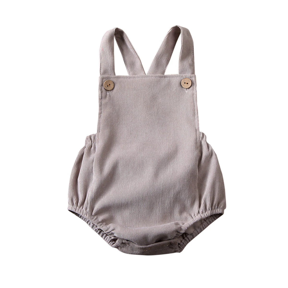 0-24M Cute Baby Romper Boys Girls Solid Color Corduroy Sleeveless Square Neck Romper Jumpsuits Baby Kids Overalls Clothing 2023