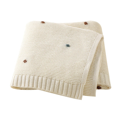 Baby Blankets 90*70cm Knitted Newborn Infant Kids Boys Girls Ultra-Soft Cotton Muslin Swaddle Wrap Stuff Toddler Comforter Sheet