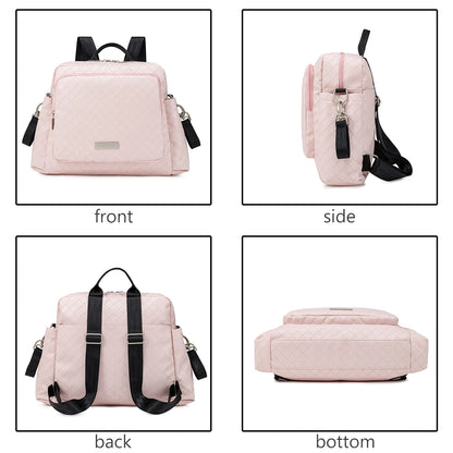 Fashion New Mommy Dipaer Backpack Large Capacity Multi-functional Waterproof Diaper Bag for Quick Outing Travelling Nappy Bag