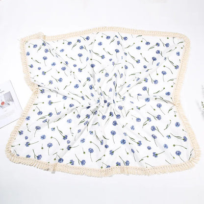 Cotton Muslin Swaddle Blankets for Newborn Baby Tassel Receiving Blanket New Born Swaddle Wrap Infant Sleeping Quilt Bed Cover