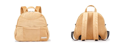 Velvet Diaper Backpack: Large Capacity Nappy Bag for Mom with Pacifier Case and Multi-functionality